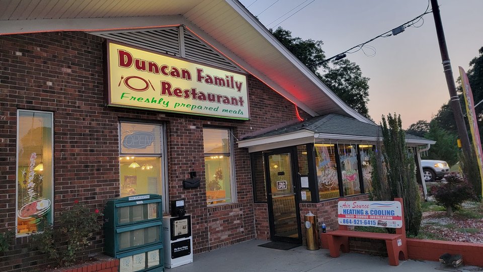 Family restaurant exterior on West Main Street.